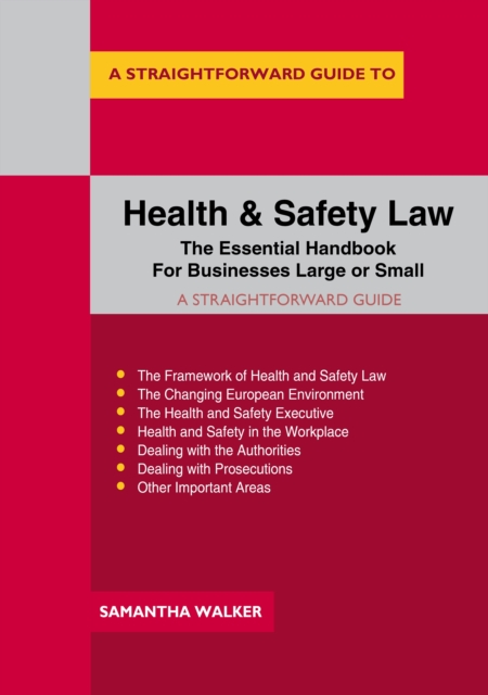 Book Cover for Straightforward Guide To Health And Safety Law by Samantha Walker