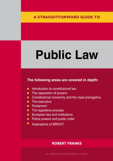 Book Cover for Straightforward Guide To Public Law by Robert Franks