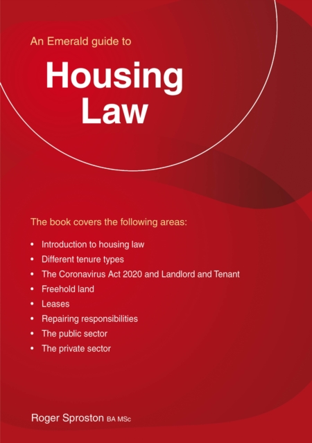 Book Cover for Housing Law by Sproston, Roger