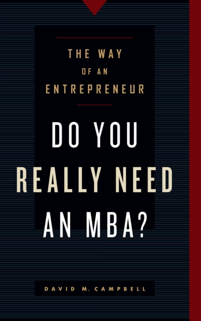 Book Cover for Do You Really Need an MBA? by David