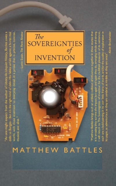 Book Cover for Sovereignties of Invention by Matthew Battles