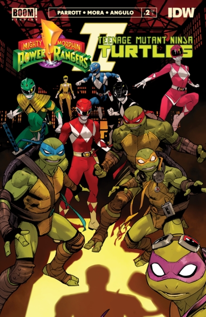 Book Cover for Mighty Morphin Power Rangers/ Teenage Mutant Ninja Turtles II #2 by Ryan Parrott