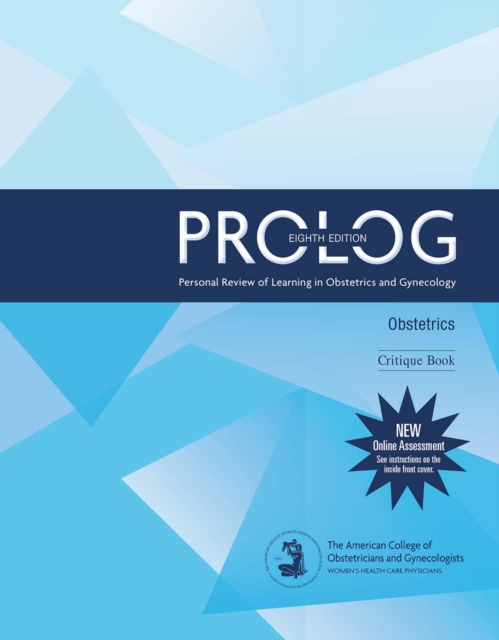 Book Cover for PROLOG: Obstetrics, Eighth Edition (Assessment & Critique) by American College of Obstetricians and Gynecologists