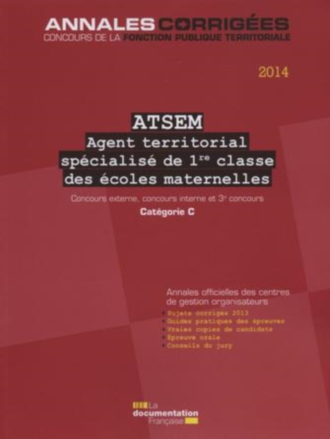 Book Cover for ATSEM - Agent territorial spécialisé des écoles maternelles de 1re classe by Collectif