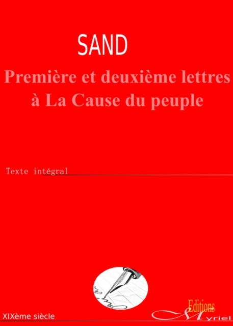 Book Cover for Première et deuxième lettres à La Cause du peuple by Sand, George