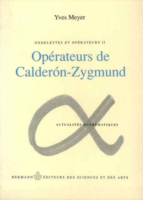 Book Cover for Ondelettes et opérateurs, vol. 2 by Yves Meyer