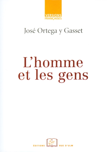 Book Cover for L''Homme et les gens by Jose Ortega Y Gasset