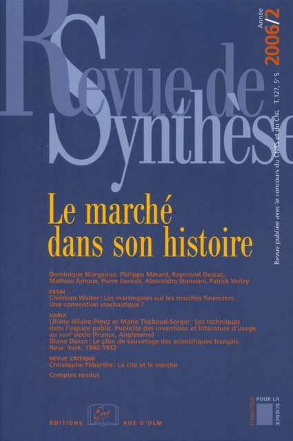 Book Cover for Le marché dans son histoire by Collectif