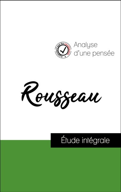 Book Cover for Analyse d''une pensée : Rousseau (résumé et fiche de lecture plébiscités par les enseignants sur fichedelecture.fr) by Jean-Jacques Rousseau