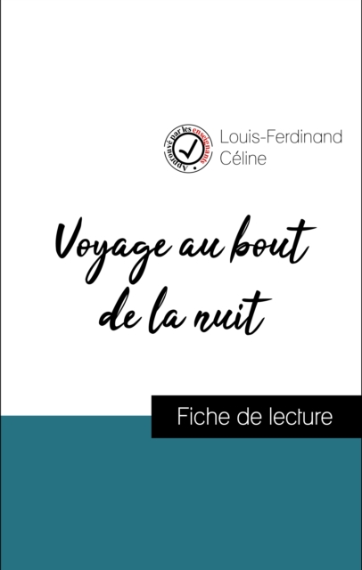 Book Cover for Analyse de l''œuvre : Voyage au bout de la nuit (résumé et fiche de lecture plébiscités par les enseignants sur fichedelecture.fr) by Louis-Ferdinand Celine