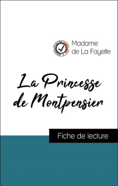 Book Cover for Analyse de l''œuvre : La Princesse de Montpensier (résumé et fiche de lecture plébiscités par les enseignants sur fichedelecture.fr) by Madame de La Fayette