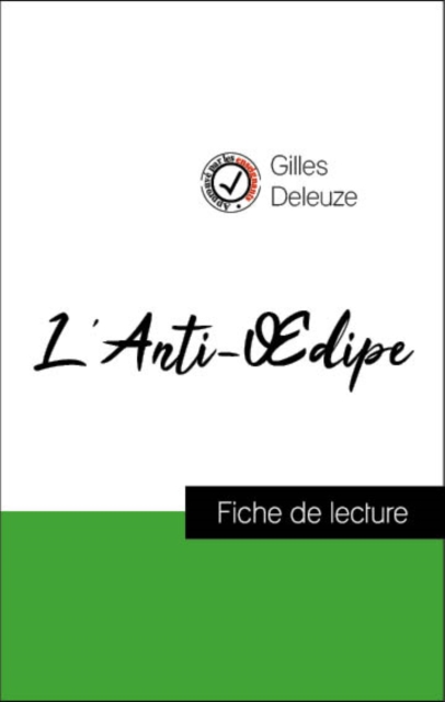 Book Cover for Analyse de l''œuvre : L''Anti-Œdipe (résumé et fiche de lecture plébiscités par les enseignants sur fichedelecture.fr) by Gilles Deleuze