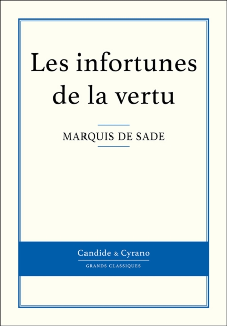 Book Cover for Les infortunes de la vertu by Marquis de Sade