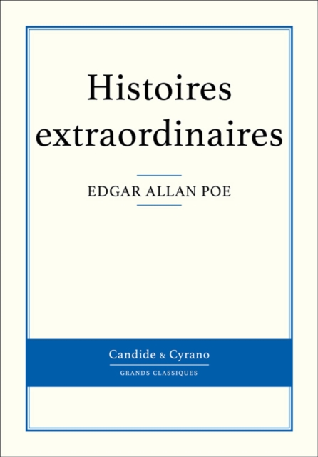 Book Cover for Histoires extraordinaires by Edgar Allan Poe