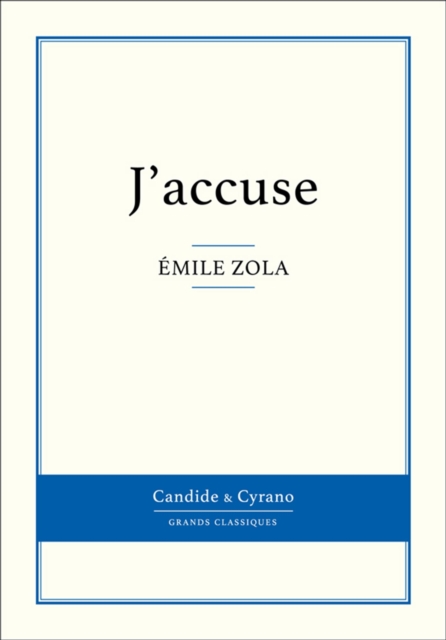 Book Cover for J''accuse by Emile Zola