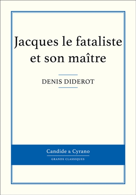 Book Cover for Jacques le fataliste et son maître by Denis Diderot