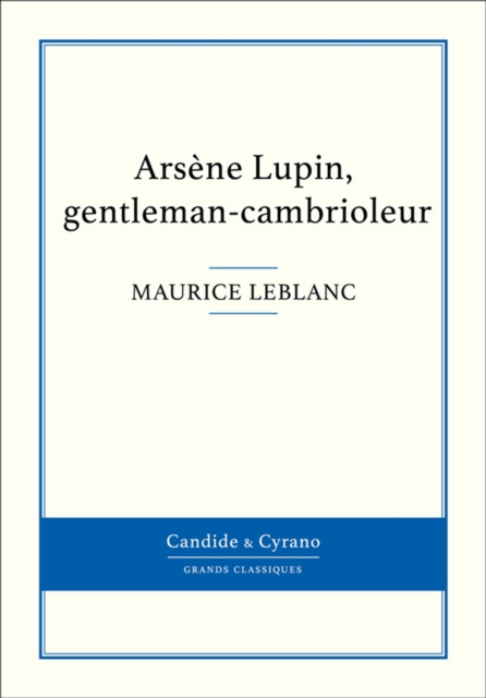Book Cover for Arsène Lupin, gentleman-cambrioleur by Maurice Leblanc