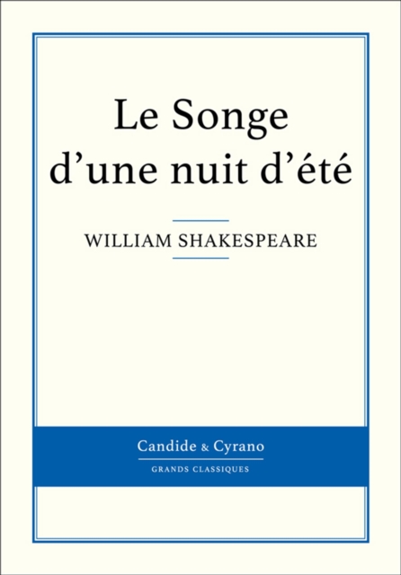 Book Cover for Le Songe d''une nuit d''été by Shakespeare, William