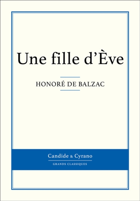 Book Cover for Une fille d''Ève by Honore de Balzac