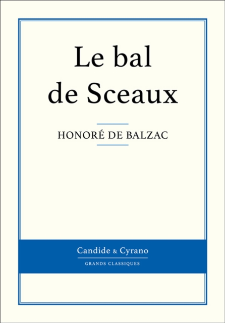 Book Cover for Le bal de Sceaux by Honore de Balzac