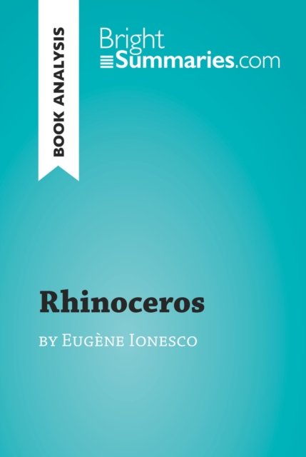 Book Cover for Rhinoceros by Eugene Ionesco (Book Analysis) by Summaries, Bright