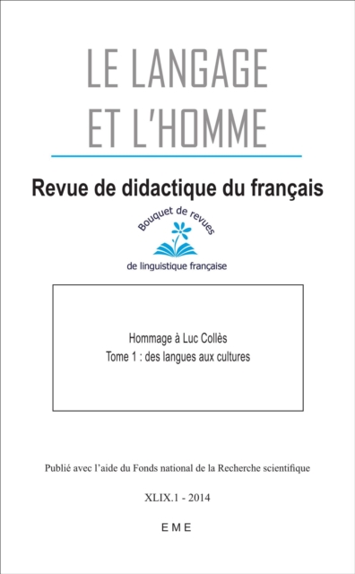 Book Cover for Des langues aux cultures by Collectif