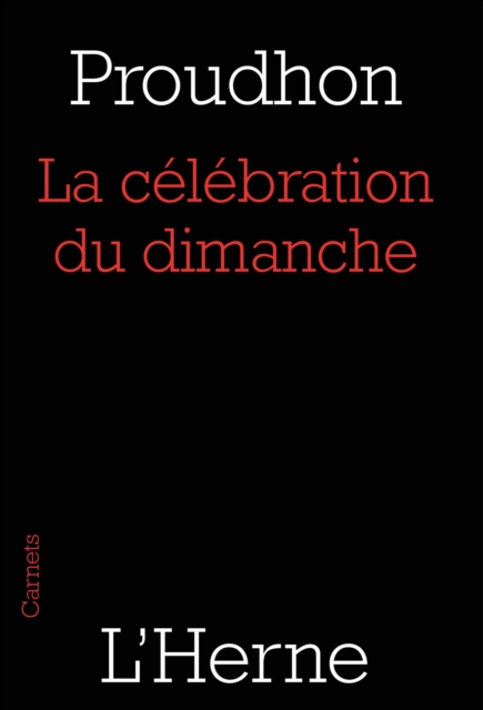 Book Cover for La célébration du dimanche by Pierre-Joseph Proudhon