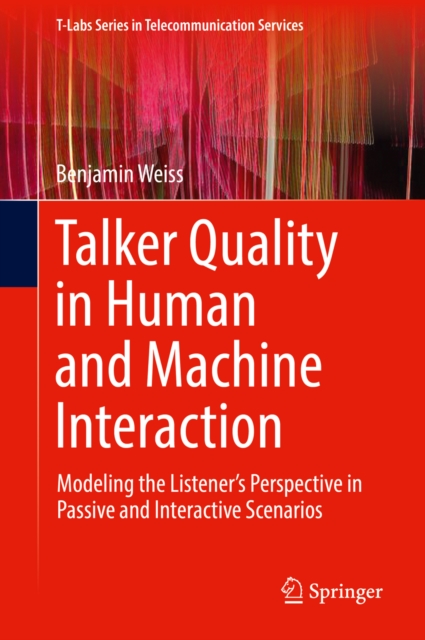 Book Cover for Talker Quality in Human and Machine Interaction by Benjamin Weiss