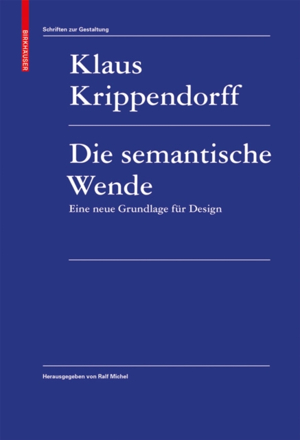 Book Cover for Die semantische Wende by Klaus Krippendorff