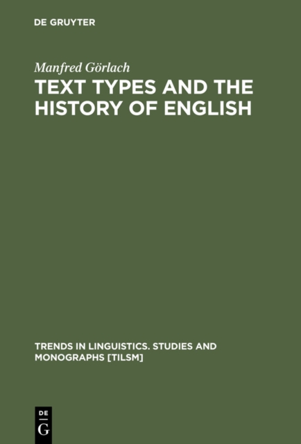 Book Cover for Text Types and the History of English by Gorlach, Manfred