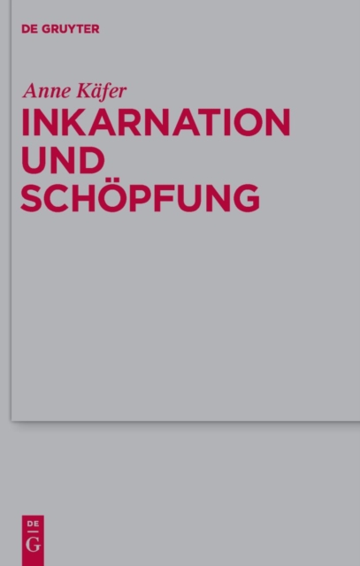 Book Cover for Inkarnation und Schöpfung by Kafer, Anne