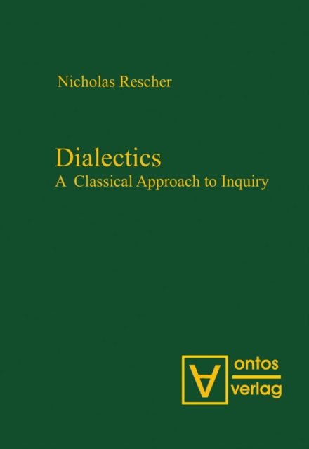 Book Cover for Dialectics by Rescher, Nicholas