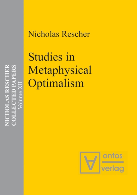 Book Cover for Studies in Metaphysical Optimalism by Nicholas Rescher