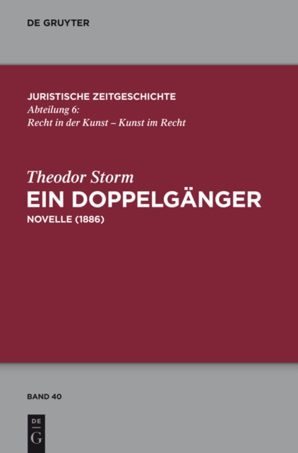 Book Cover for Ein Doppelgänger by Theodor Storm