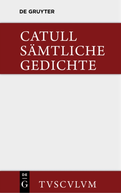 Book Cover for Sämtliche Gedichte by Catullus
