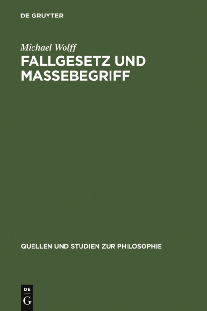 Book Cover for Fallgesetz und Massebegriff by Wolff, Michael