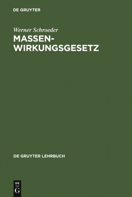 Book Cover for Massenwirkungsgesetz by Schroeder, Werner