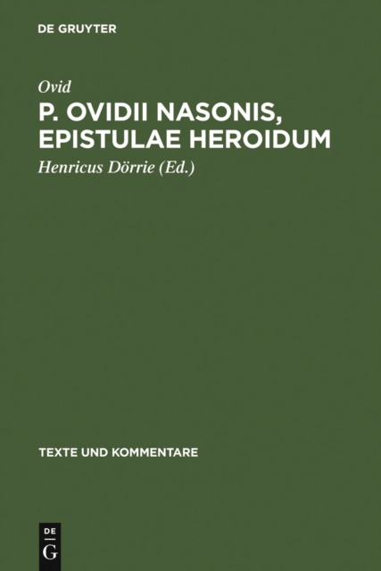 Book Cover for P. Ovidii Nasonis, Epistulae Heroidum by Ovid