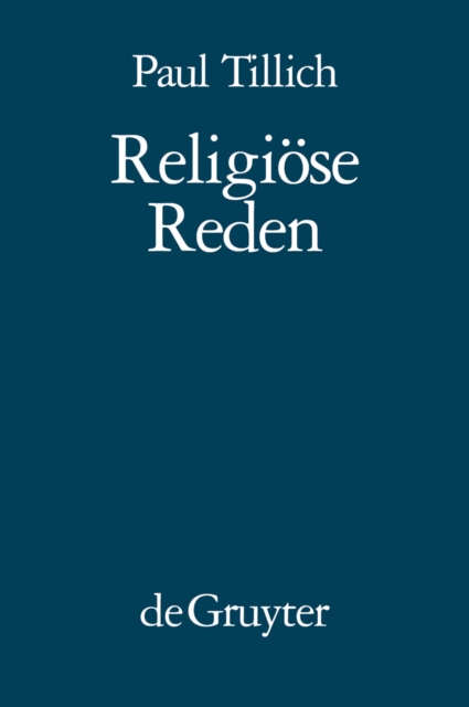 Book Cover for Religiöse Reden by Paul Tillich