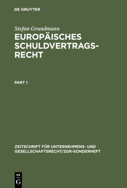 Book Cover for Europäisches Schuldvertragsrecht by Stefan Grundmann