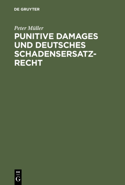 Book Cover for Punitive Damages und deutsches Schadensersatzrecht by Peter Muller