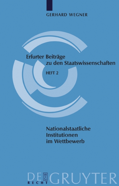 Book Cover for Nationalstaatliche Institutionen im Wettbewerb by Wegner, Gerhard