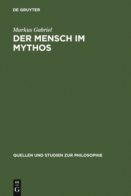 Book Cover for Der Mensch im Mythos by Markus Gabriel