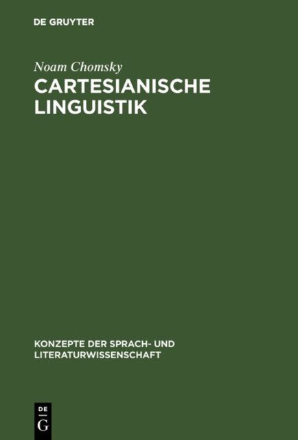 Book Cover for Cartesianische Linguistik by Noam Chomsky