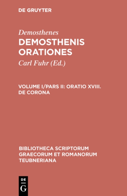 Book Cover for Oratio XVIII. De corona by Demosthenes