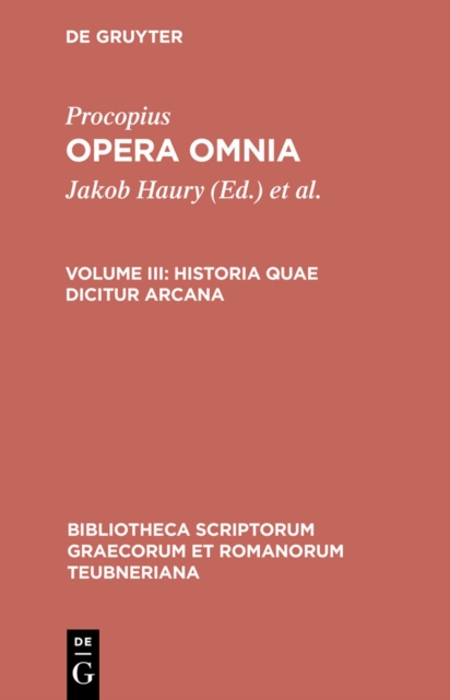 Book Cover for Historia quae dicitur arcana by Procopius