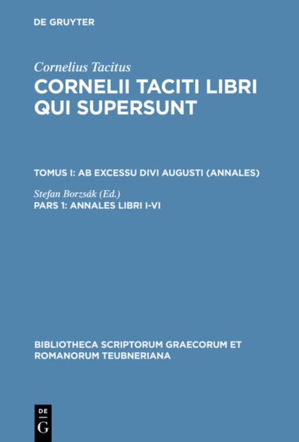 Book Cover for Annales libri I–VI by Tacitus, Cornelius