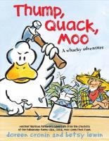 Book Cover for Thump Quack Moo by Doreen Cronin