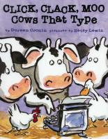 Book Cover for Click, Clack, Moo - Cows That Type by Doreen Cronin