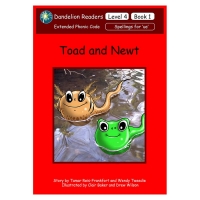 Book Cover for Toad and Newt - Dandelion Readers Level 4 by Tamar Reis-Frankfort